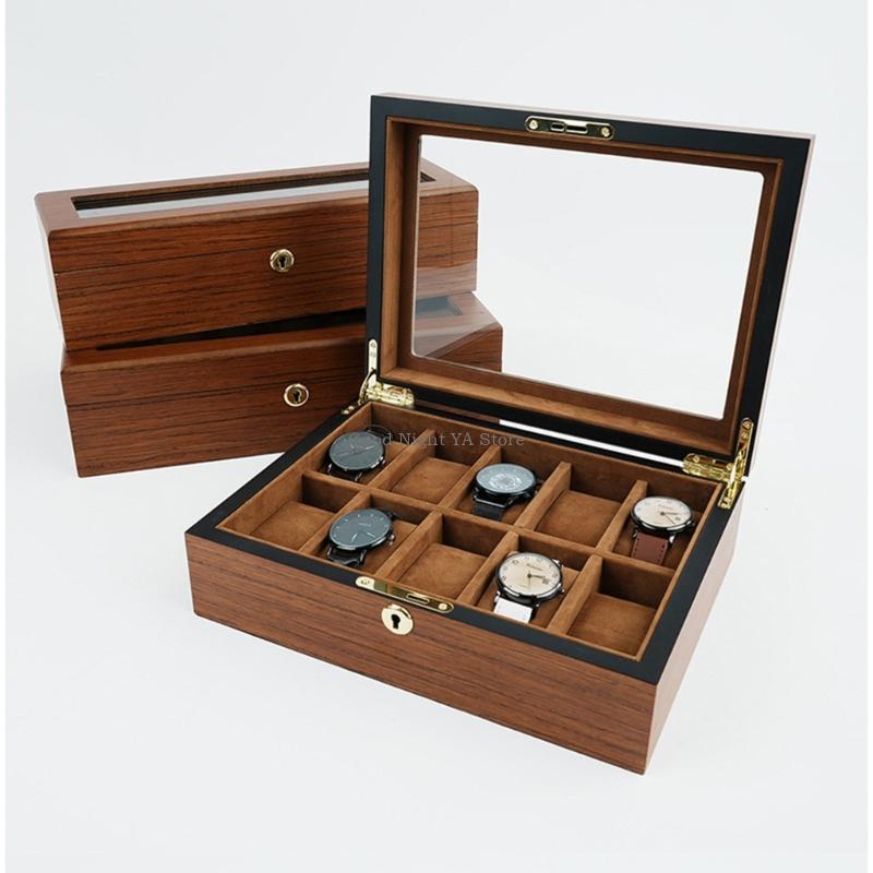 Jewelry Box That Holds Watches - Elegant Wooden Watch Box With Soft