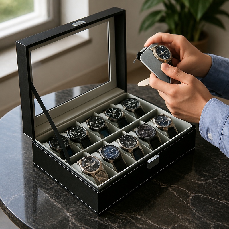 PU Leather Jewelry and Watch O - Jewelry Box That Holds Watches review and price