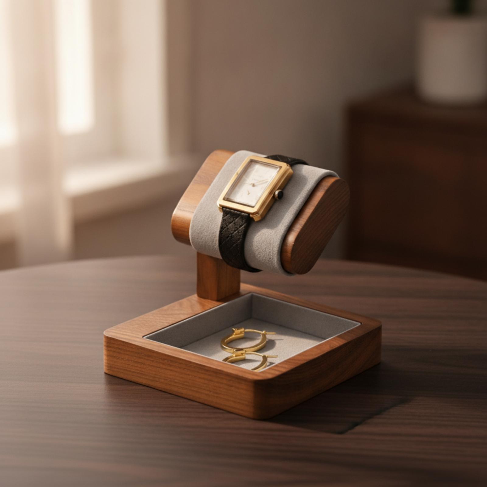 Solid Wood Watch Holder Organi - Jewelry Or Watches review and price