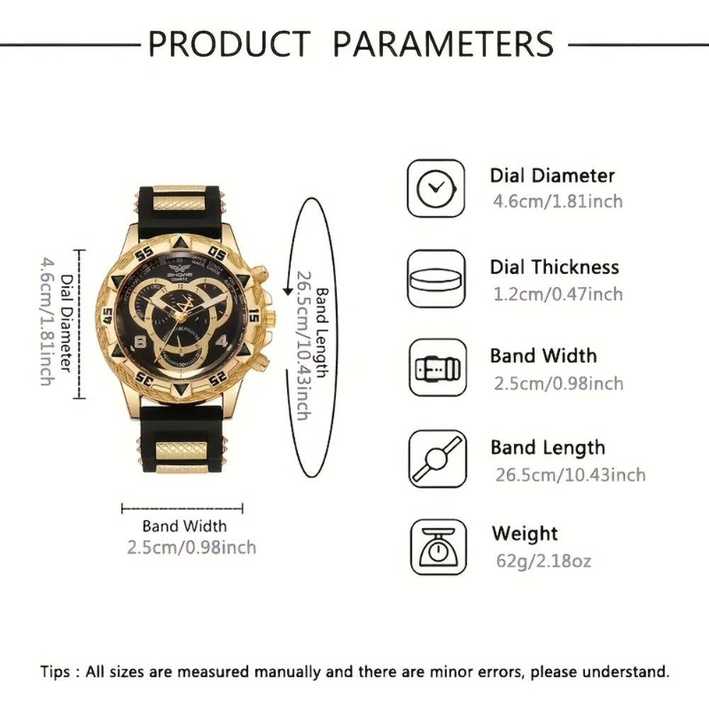 4‑Piece Luxury Men’s Watch and - Jewelry Type Watches review and price