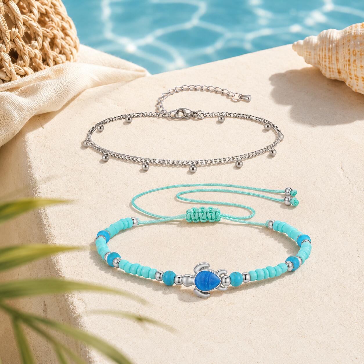 Anklet Set Stainless Steel Lay - Jc Jewelry & Watches Photos review and price