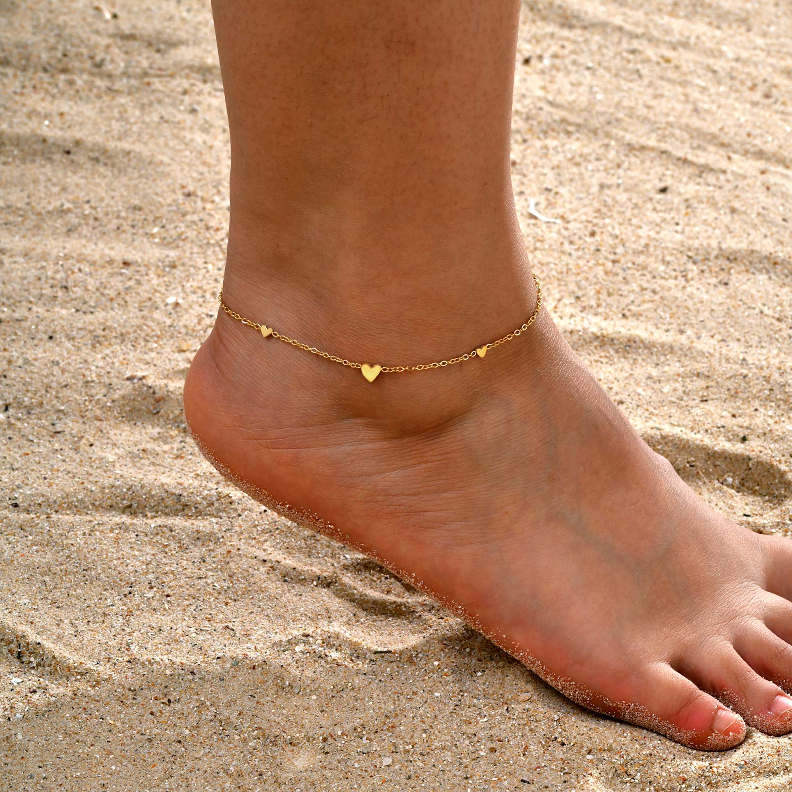 Stainless Steel Heart Anklets  - Jc Jewelry & Watches Photos review and price
