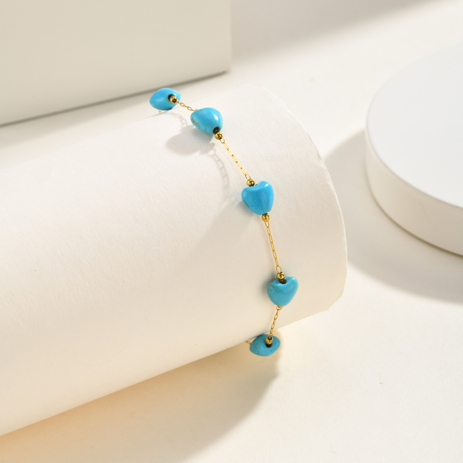 Turquoise Heart Anklet, Women' - Jc Jewelry & Watches Photos review and price
