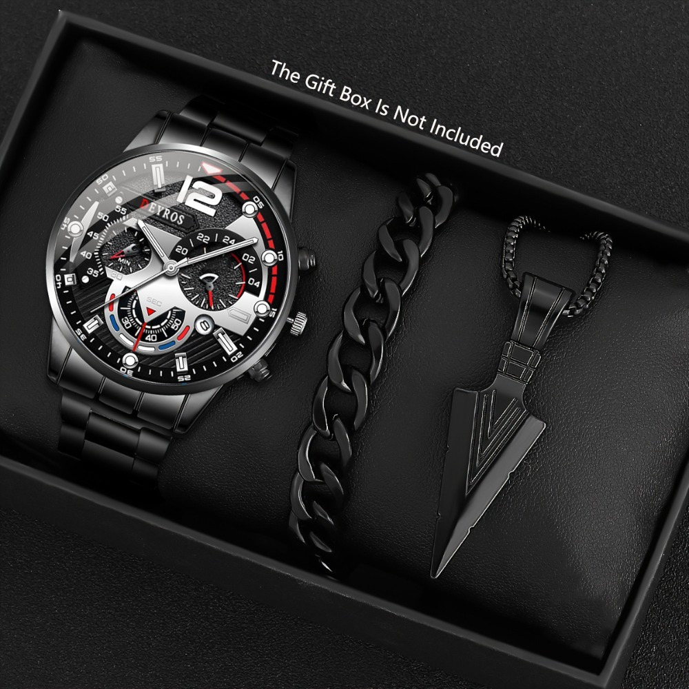 3pcs/set Fashion Men's Watch B - Best Jewelry Watches For Men review and price