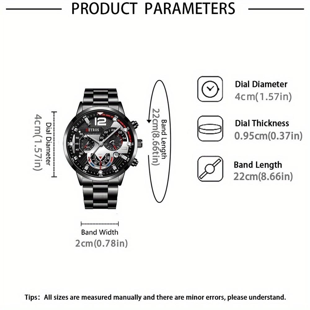 3pcs/set Fashion Men's Watch B - Best Jewelry Watches For Men review and price