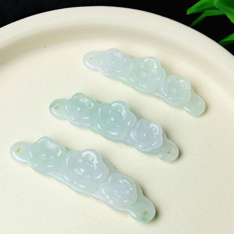1pc Natural Jadeite Emerald Fl - The Jewelry & Watches review and price