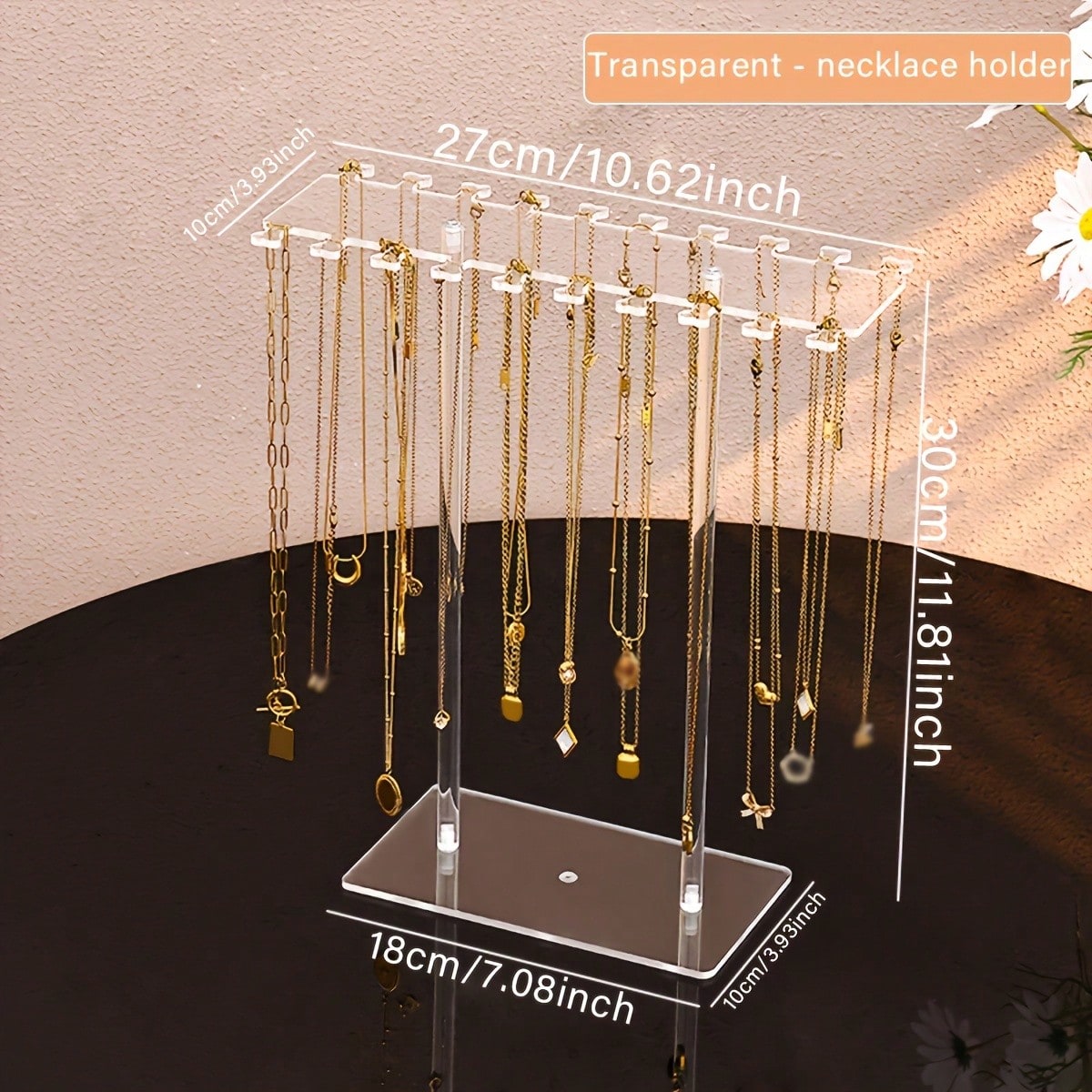 1pc Premium Clear Acrylic Neck - Al Ain Jewelry & Watches Exhibition 2025 review and price