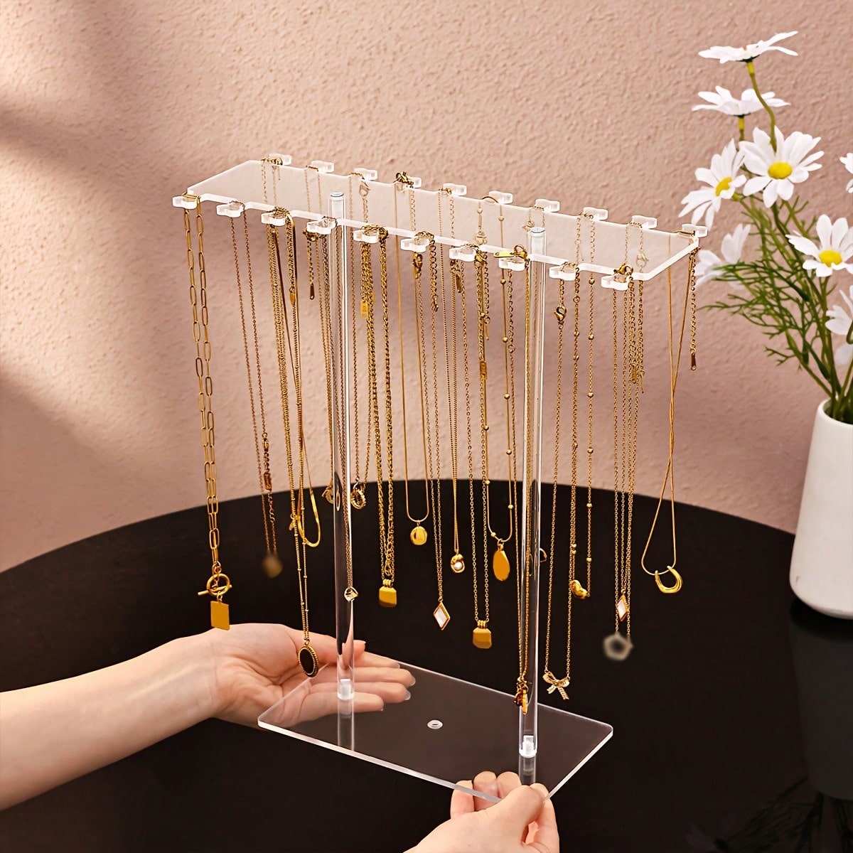 1pc Premium Clear Acrylic Neck - Al Ain Jewelry & Watches Exhibition 2025 review and price