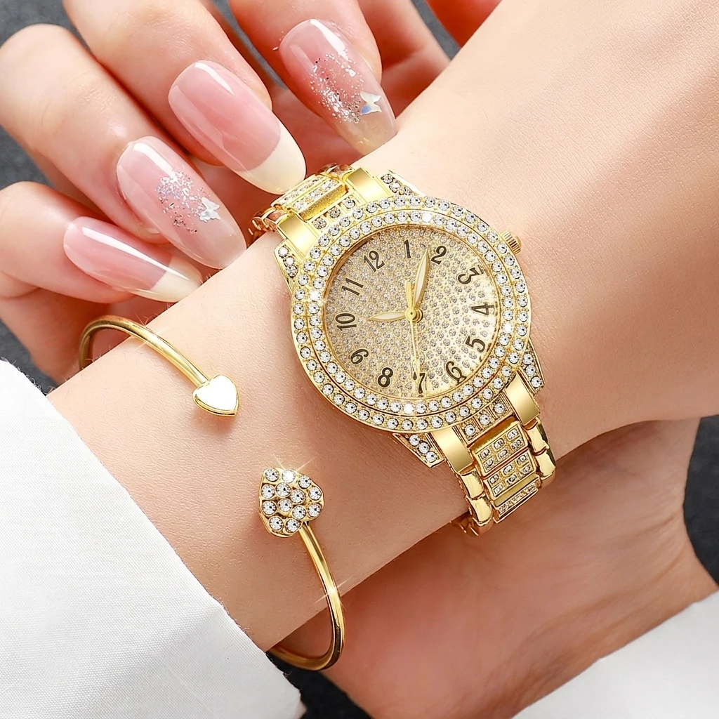 6PCS Fashion Rhinestone Women  - Jewelry Watches Luxury review and price