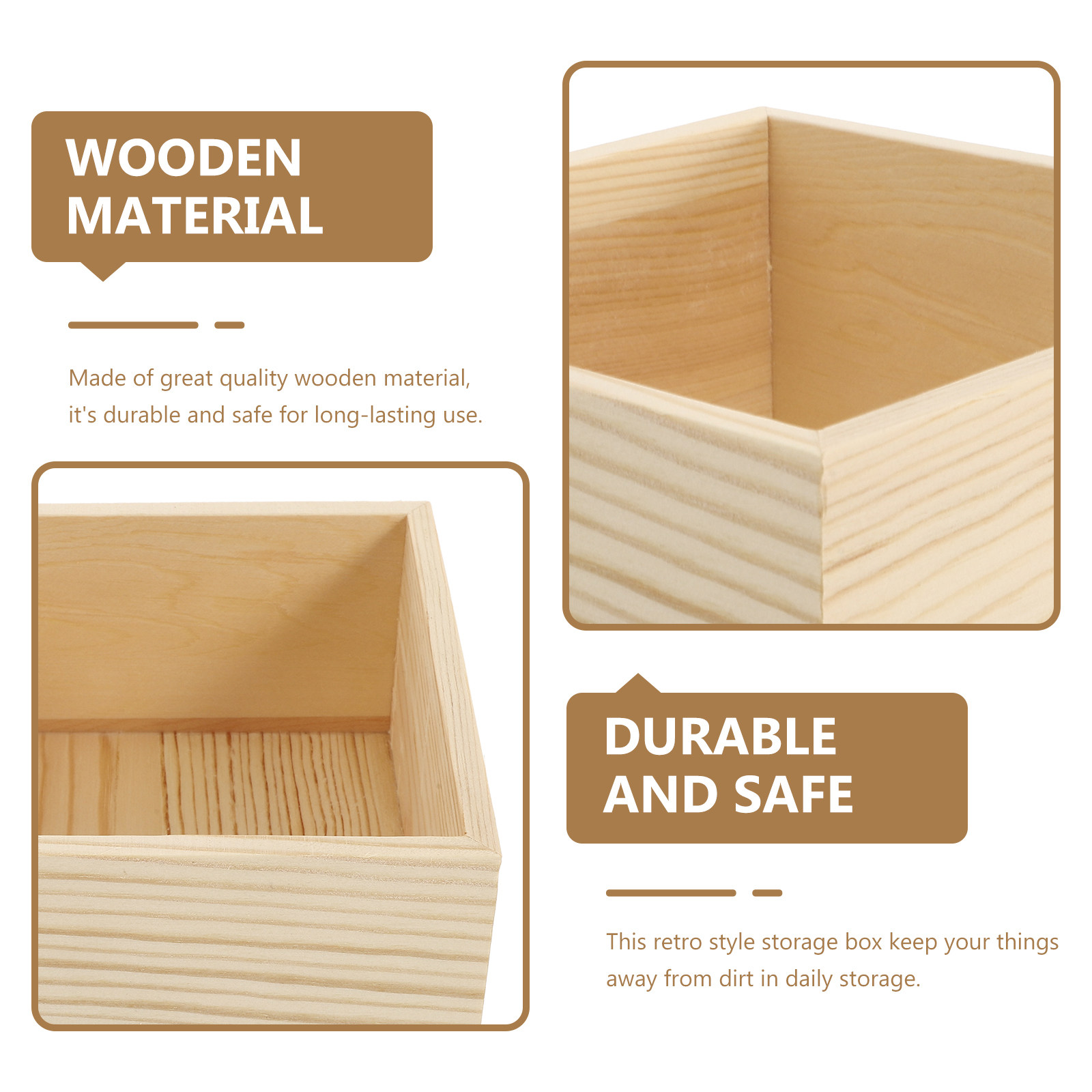 4Pcs Natural Solid Wood Jewelr - Jewelry Box That Holds Watches review and price