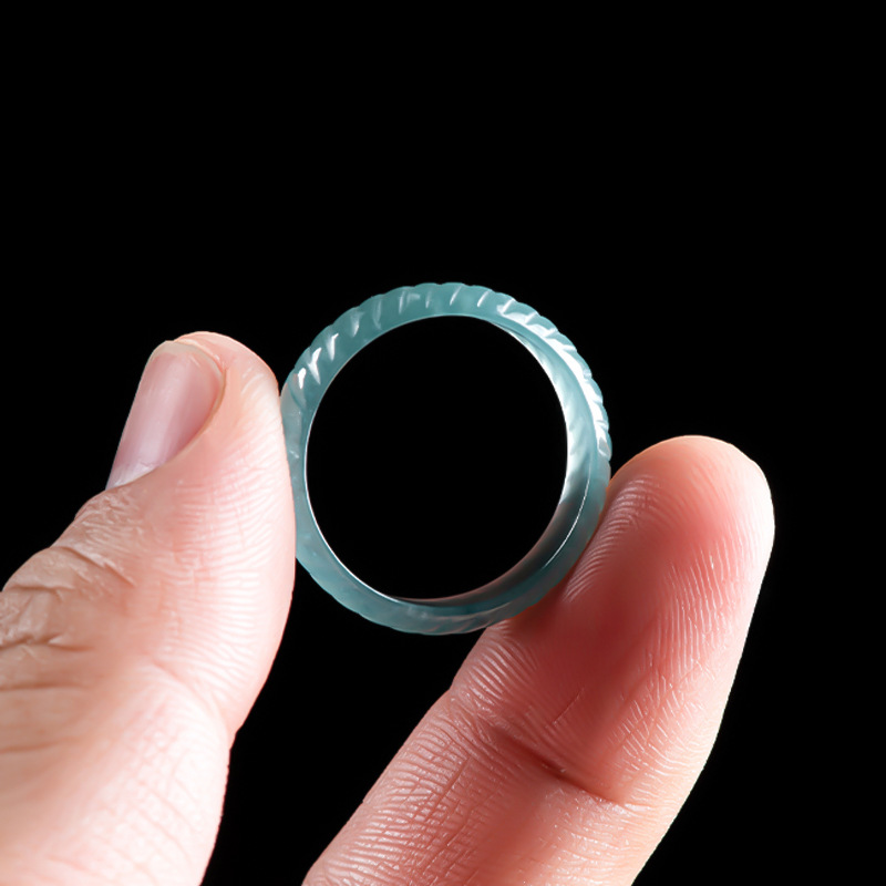 Blue Real Burmese Jadeite Ring - The Jewelry & Watches review and price