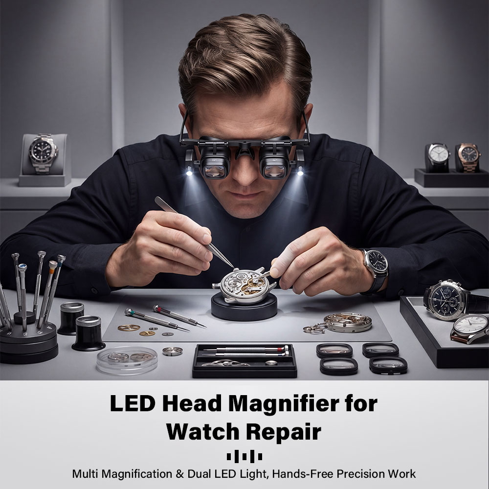 Portable 2X-24X Headband Magni - Jewelry Eyewear Watches & Accessories review and price