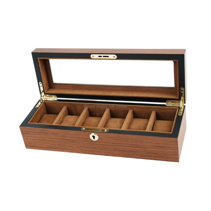  Elegant Wooden Watch Box With - Jewelry Box That Holds Watches review and price