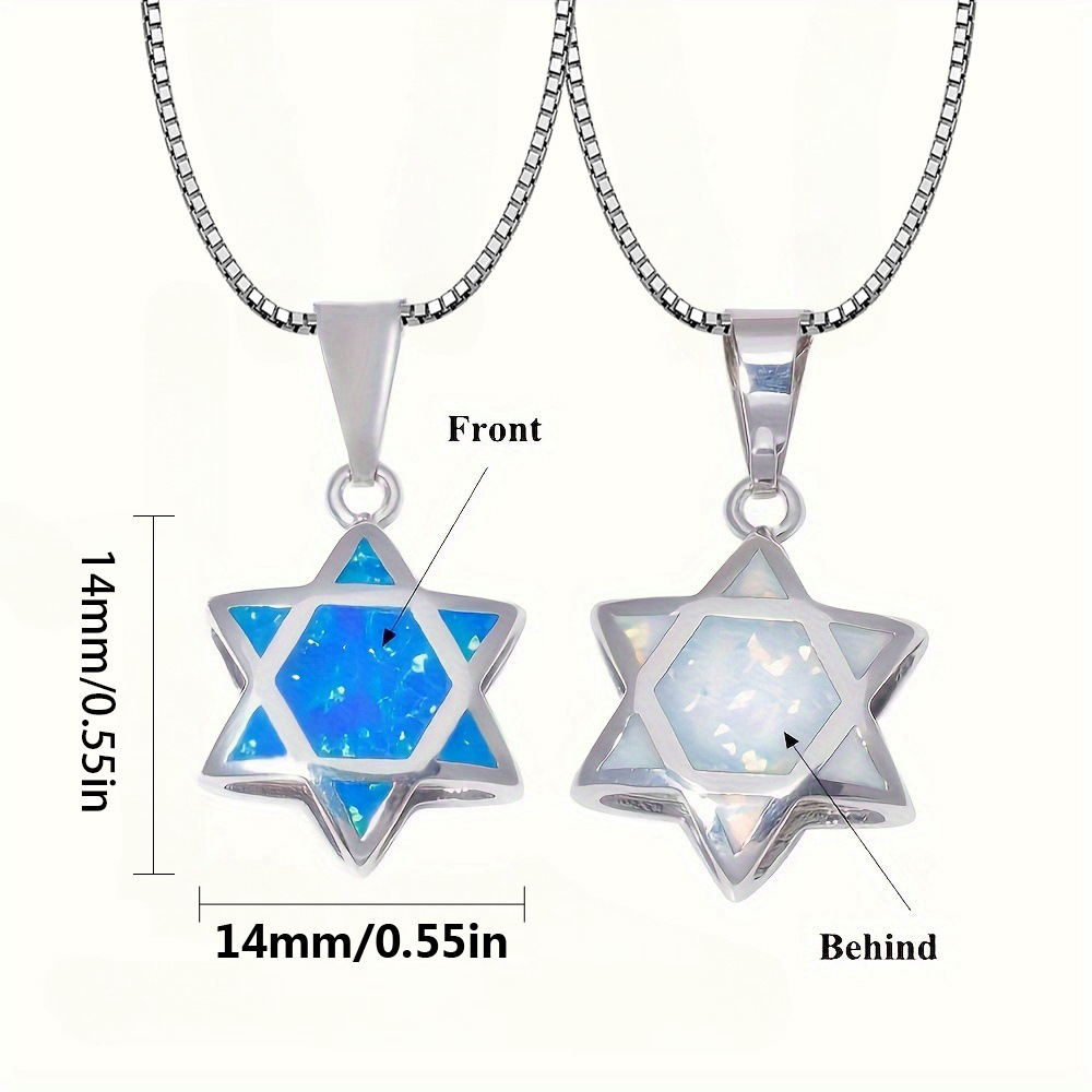 Star of David Opal Pendant Nec - The Jewelry & Watches review and price