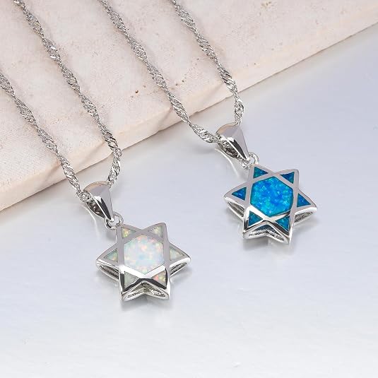 Star of David Opal Pendant Nec - The Jewelry & Watches review and price