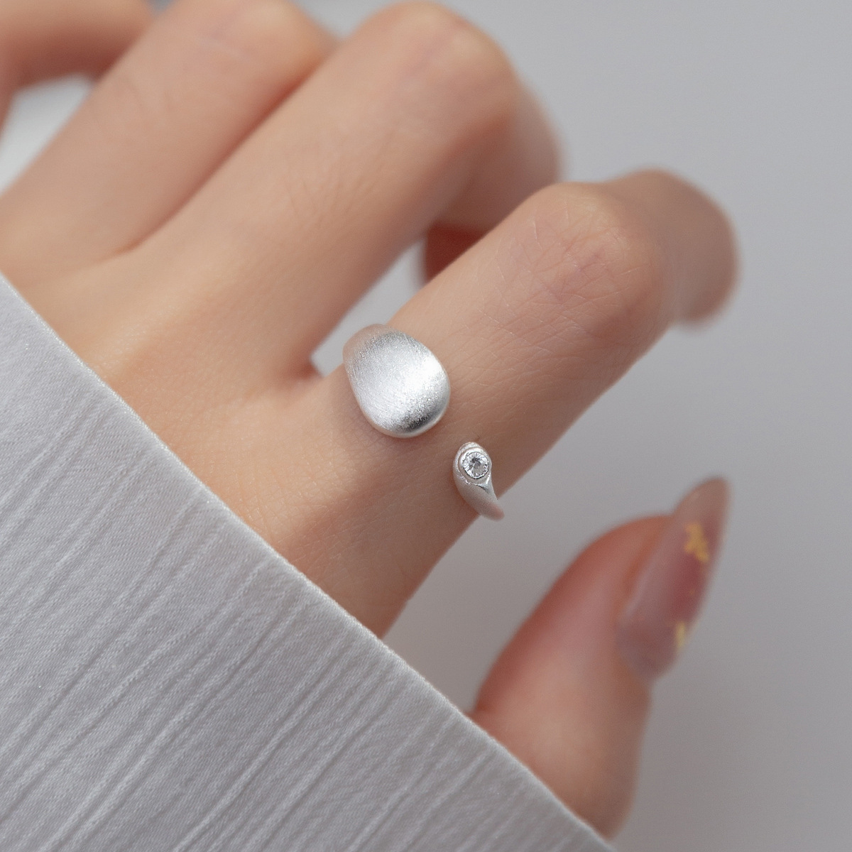 925 Sterling Silver Matte Fini - Statement Cocktail Ring review and price