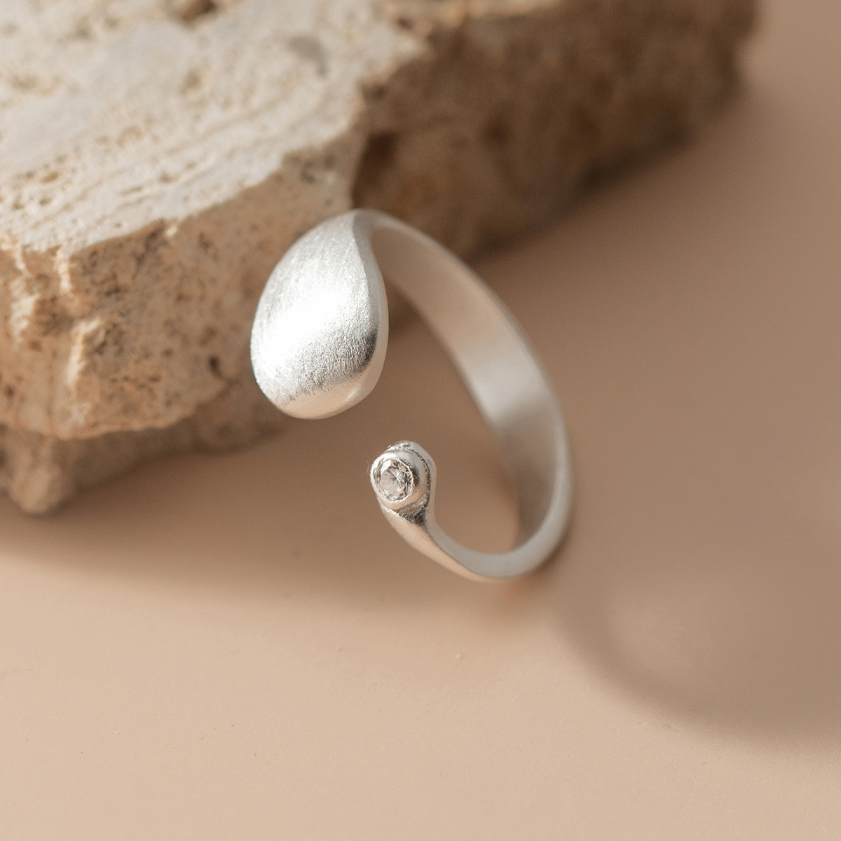 925 Sterling Silver Matte Fini - Statement Cocktail Ring review and price